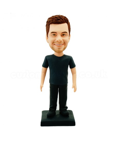 casual man custom bobblehead doll