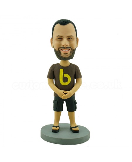 casual man personalised bobblehead