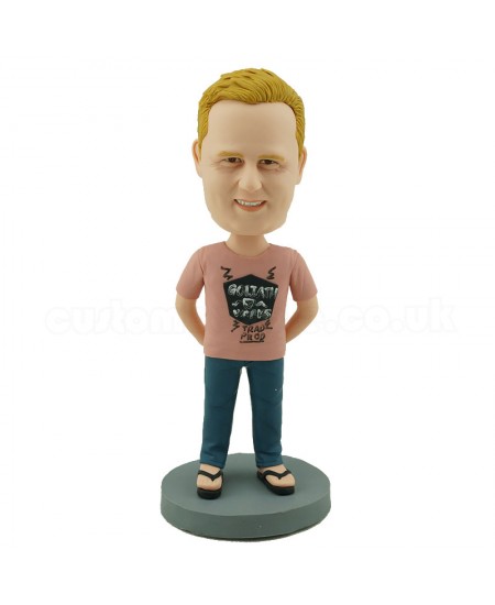 casual man personalised bobblehead