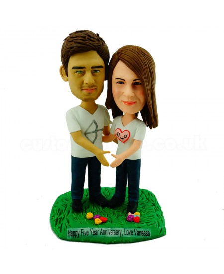 custom anniversary couple bobblehead