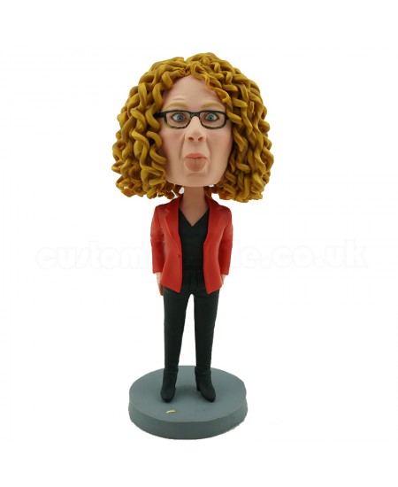 custom casual female bobblehead doll