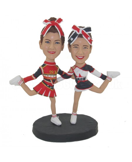 custom cheerleaders couple bobblehead