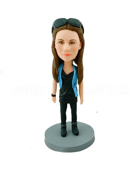 custom fashion girl personalised bobblehead