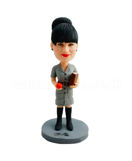 custom female teacher bobblehead