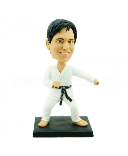 custom kongfu bobblehead waving fist