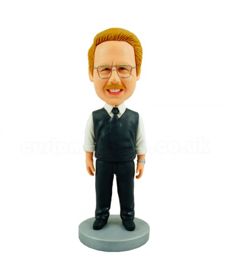 custom lovely old gentleman bobblehead