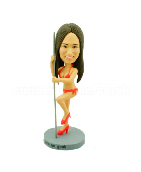 custom sexy girl pole dancing bobblehead