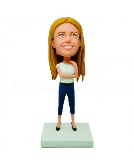 custom slim lady bobblehead