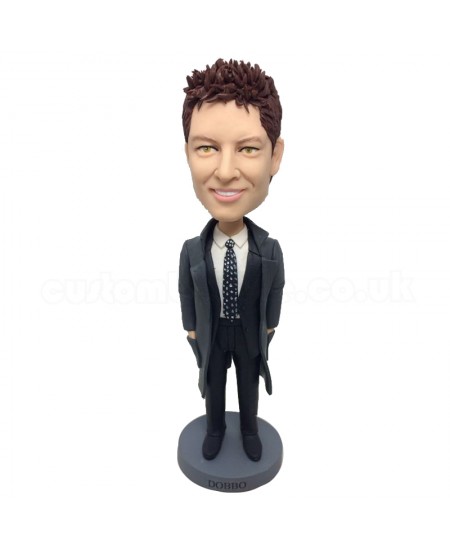 custom smart boss bobble head