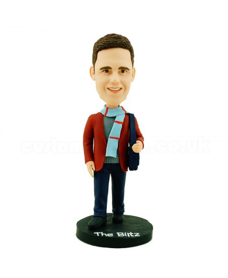 custom wear scarves casual man bobblehead