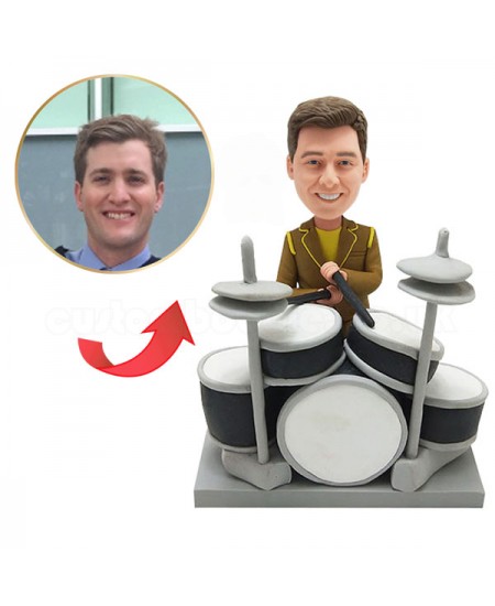 custom play the drums bobblehead