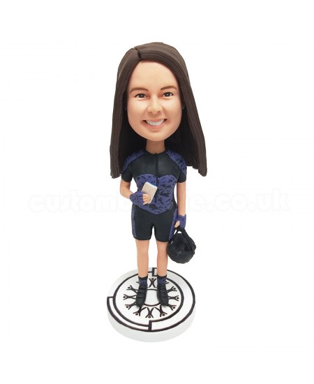 custom cycling race suit bobblehead