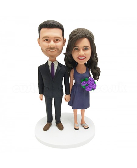 custom formal wear couple bobbleheads