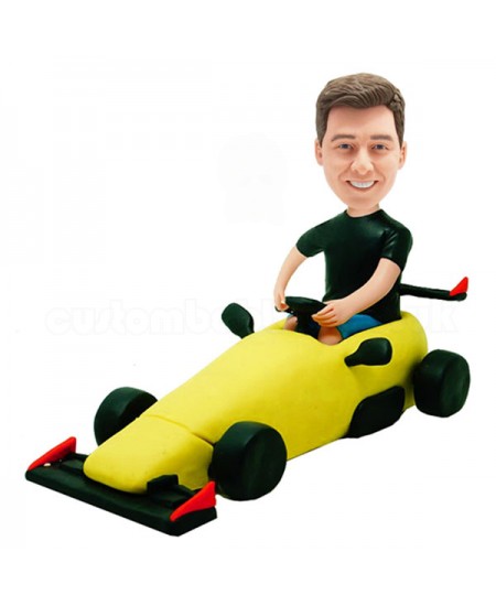 custom formula racer bobblehead