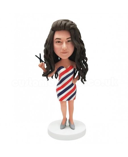 custom hairdresser bobble head 