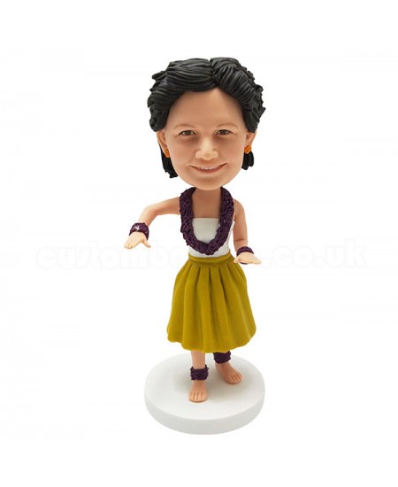 customized hula dancing girl bobblehead