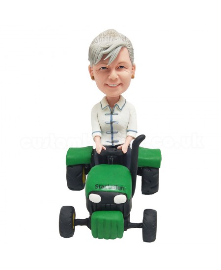 custom tractor bobble head