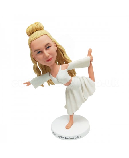 custom yoga dancing girl bobblehead