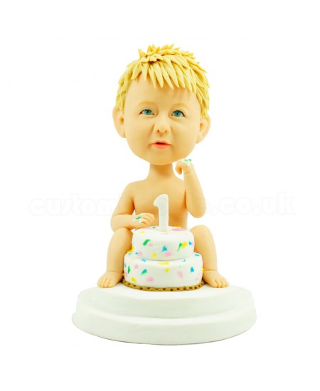 customised 1 year birthday kid bobblehead
