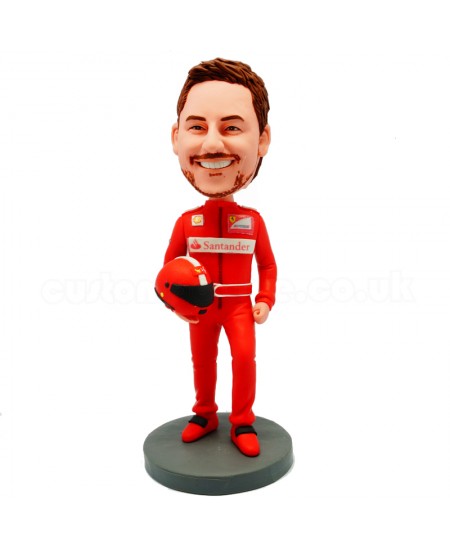 customised F1 Ferrari racer bobblehead