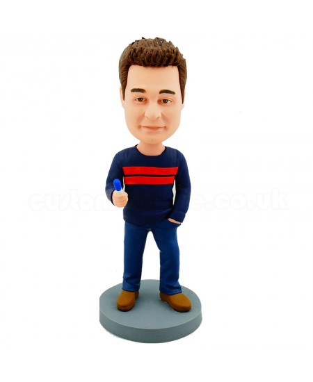 customised bobblehead casual man