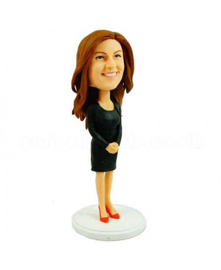 customised bobblehead office lady