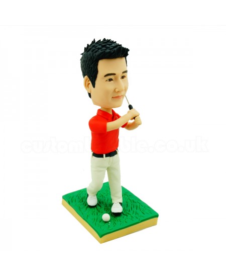 customised golfing bobblehead doll