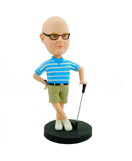 customised golfing bobblehead