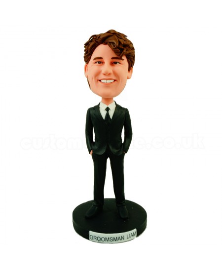 customised groomsman bobblehead doll