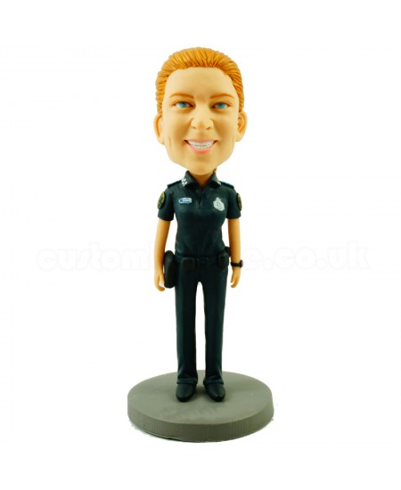 customised police female bobblehead