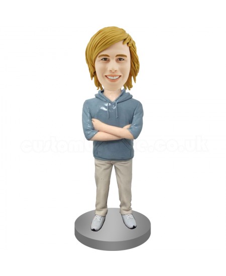 customised smart bobblehead in fleece