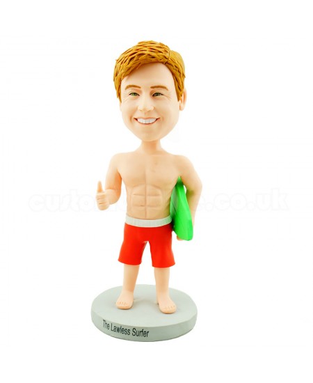 customised surfer bobblehead