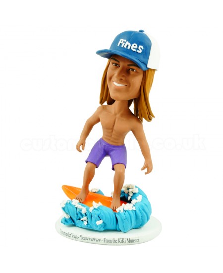 customised surfing male bobblehead