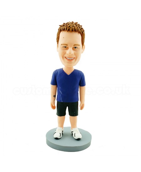 customised v neck mazarine casual man bobblehead