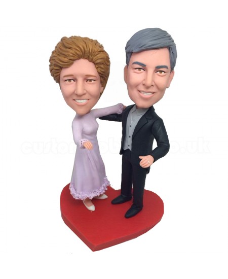 dancing couple personalised bobble head dolls