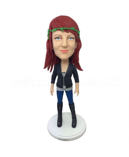 fashionable female bobblehead