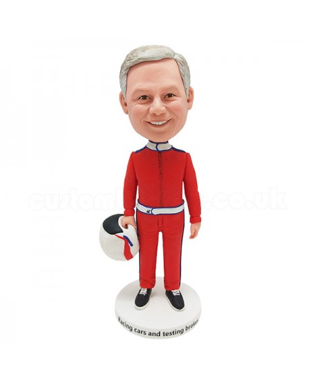 ferrari racing driver personalised bobblehead