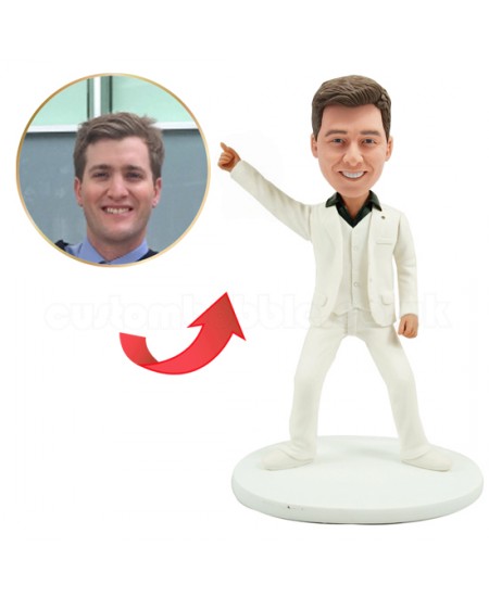 lovely dancing man personalised bobblehead