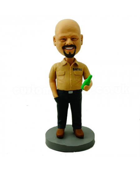 personalised beer man bobblehead