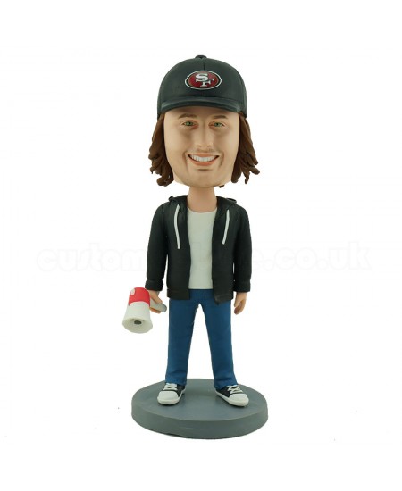 personalised broadcast bobblehead doll