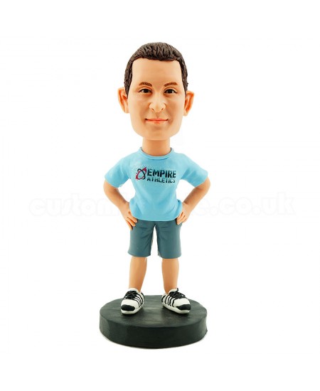 personalised casual man bobble head