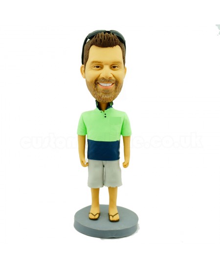personalised casual man bobblehead