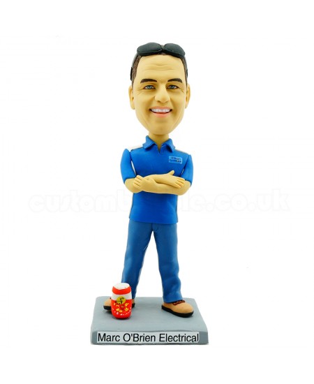 personalised casual man with a fill of beer