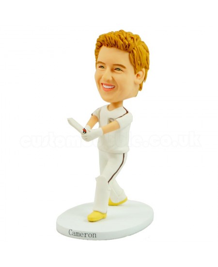 personalised cricket kid player bobblehead