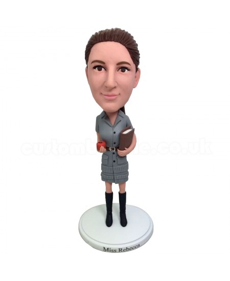 personalised female teacher bobblehead