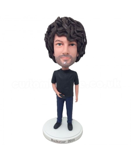 personalised gamer bobblehead with a gamepad