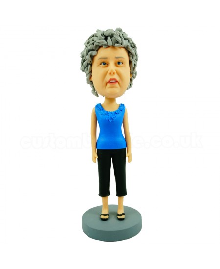 personalised old lady bobblehead