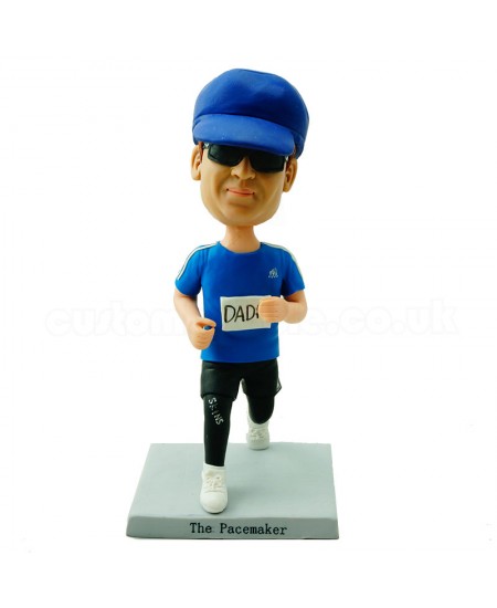 personalised road runner bobble head doll