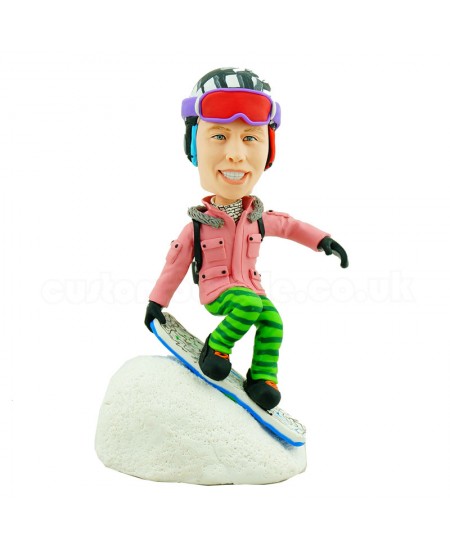 personalised skiing custom bobblehead
