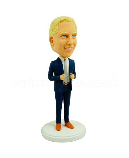 personalised smart male colleague bobblehead